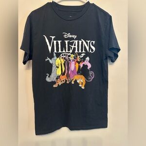 Disney Villains Black Tee Medium